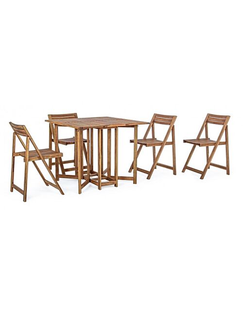 BIZZOTTO SET TAV + 4 SEDIE NOEMI