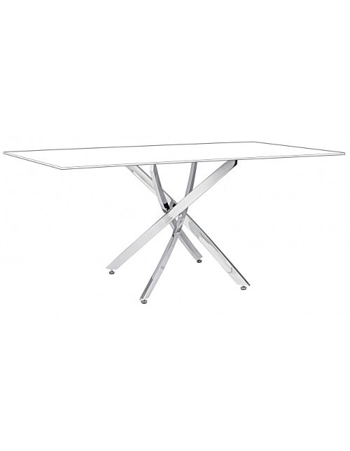BIZZOTTO BASE TAVOLO GEORGE CROMO 160X90