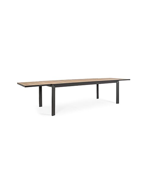 BIZZOTTO Tavolo allungabile BELMAR 220-340x100 naturale/antracite YK13