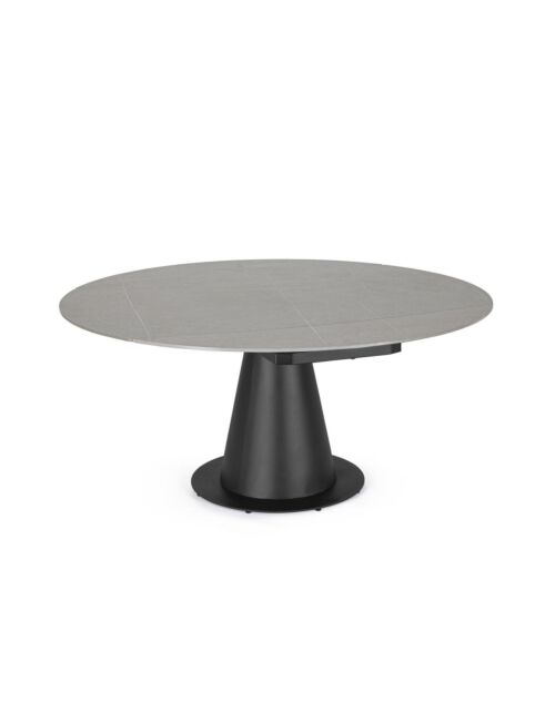 BIZZOTTO tavolo rotondo allungabile JAMI Ø102/160 nero