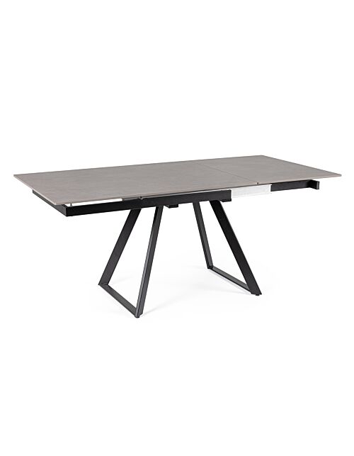 BIZZOTTO Tavolo da pranzo allungabile REETA 120/180x90 nero/grigio