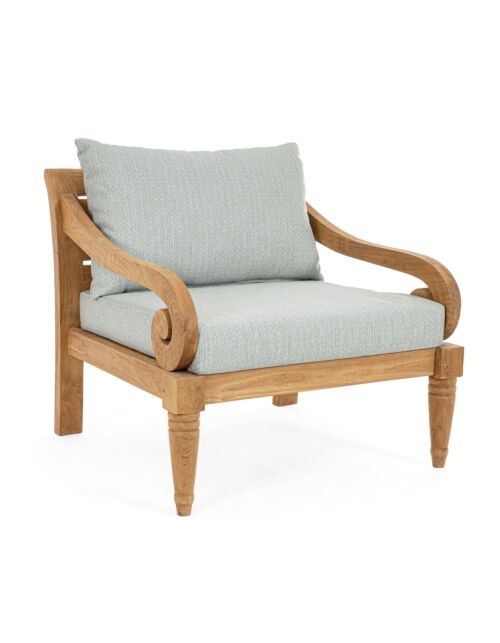 BIZZOTTO POLTRONA C-C KARUBA AQUA - FSC