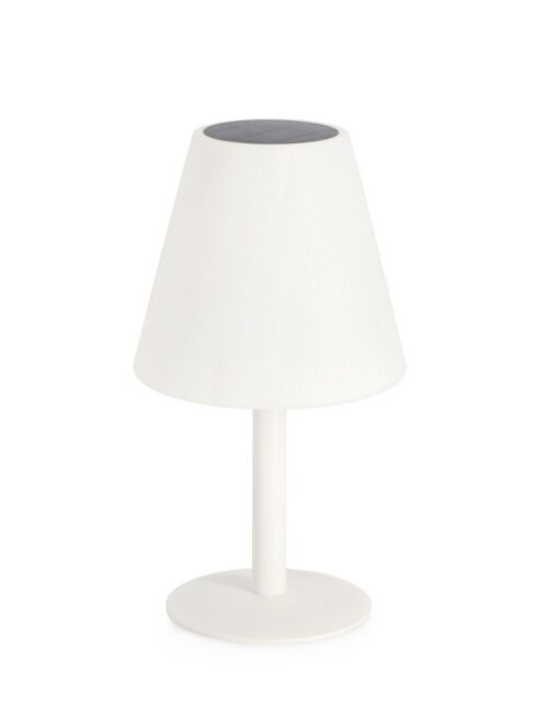 BIZZOTTO Lampada da tavolo solare LED PE bianca H36