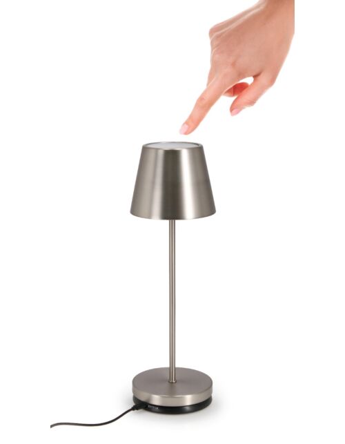 BIZZOTTO LAMPADA TAV. LED ETNA ARGENTO H38
