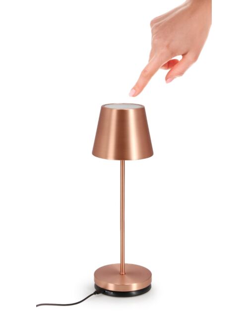 BIZZOTTO LAMPADA TAV. LED ETNA BRONZO H38