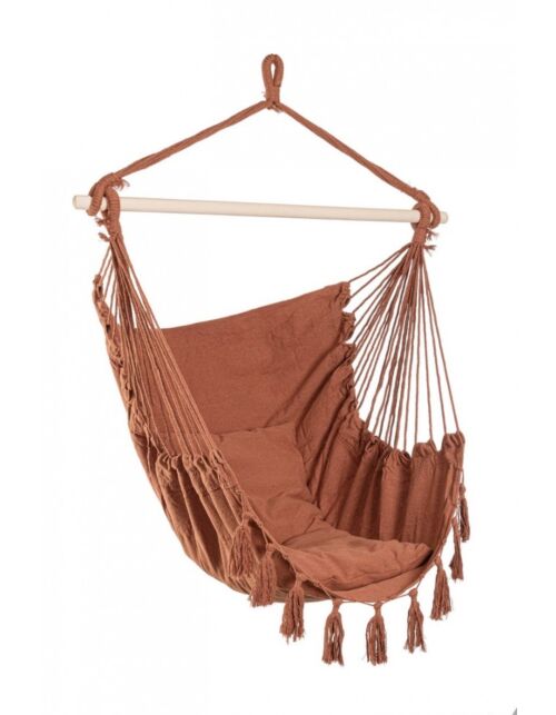 BIZZOTTO Poltrona sospesa JUAN terracotta 100x130 cm - con cuscino