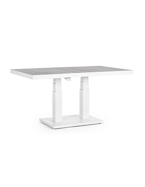 BIZZOTTO TAVOLO TRUMAN 140X85X49/72 BIANCO JX11