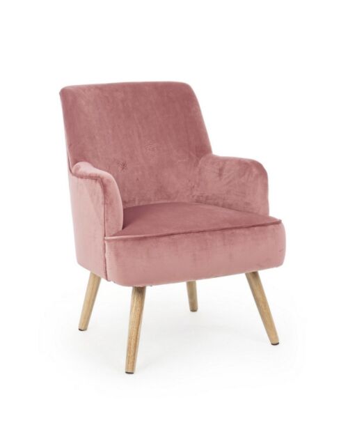 BIZZOTTO poltrona imbottita ADELINE rosa anticato