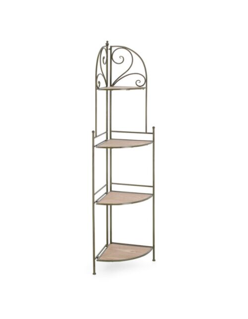 BIZZOTTO scaffale angolare GUENDA 4P verde scuro - pieghevole