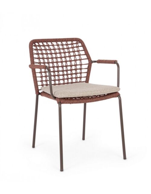 BIZZOTTO Sedia da giardino con braccioli CANAR – java