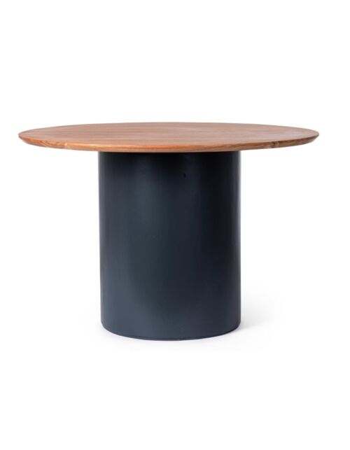 BIZZOTTO tavolo da pranzo rotondo OJAS blu/naturale D115