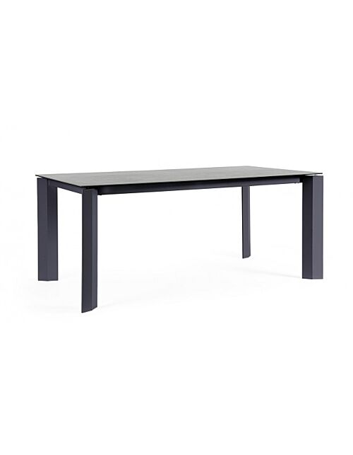 BIZZOTTO Tavolo da pranzo da giardino OTAVIO 180X95 antracite WG21