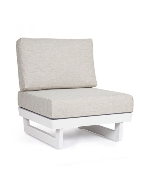 BIZZOTTO Poltrona da giardino modulare INFINITY bianca WG20