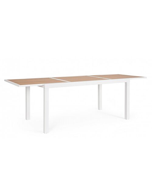 BIZZOTTO Tavolo da giardino allungabile HILIJA 160-240X90 bianco LD30