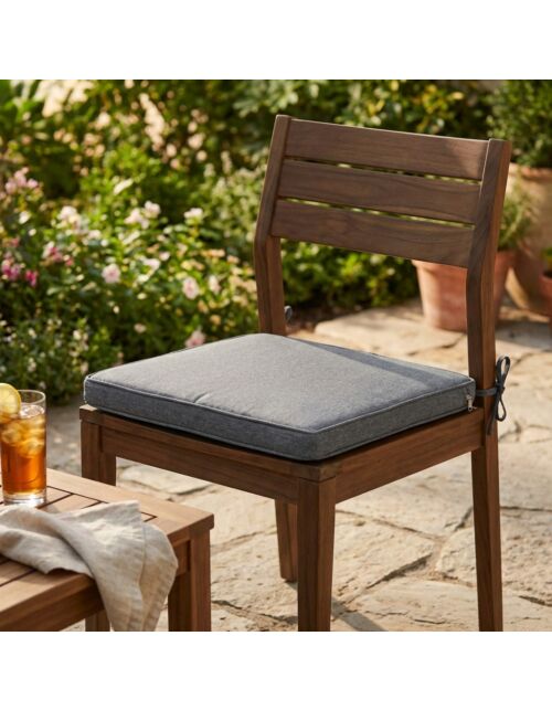 Cuscino per sedia REAL LARGE grigio chiaro melange