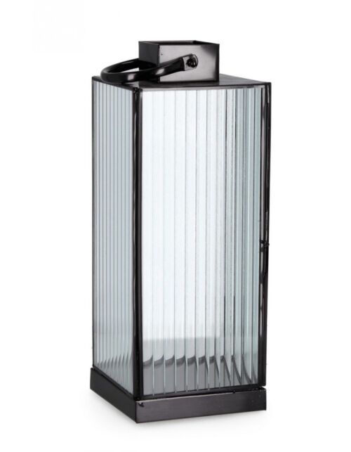 BIZZOTTO LANTERNA TEHRI 1M RIGHE TRASP NERO H37,5