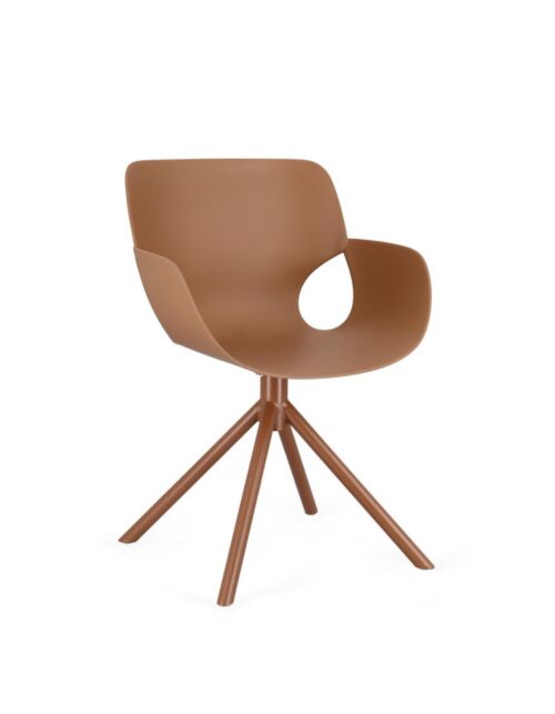 BIZZOTTO sedia LENNON caramel con braccioli