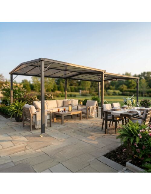 Padiglione da giardino estensibile ANTARES 3 × 3 / 5,7 m