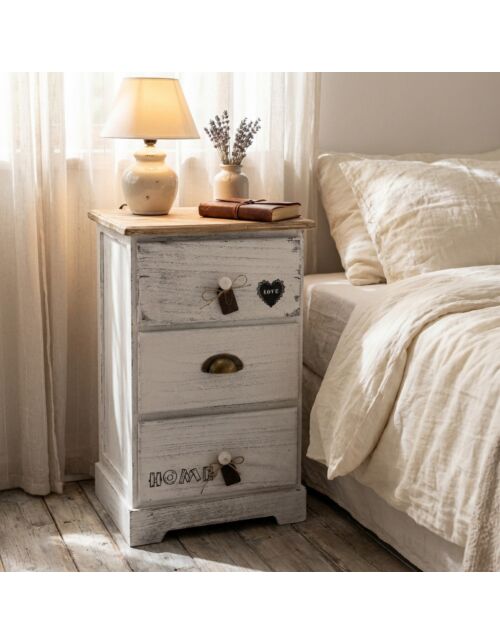 Cassettiera in legno ANDER con 3 cassetti