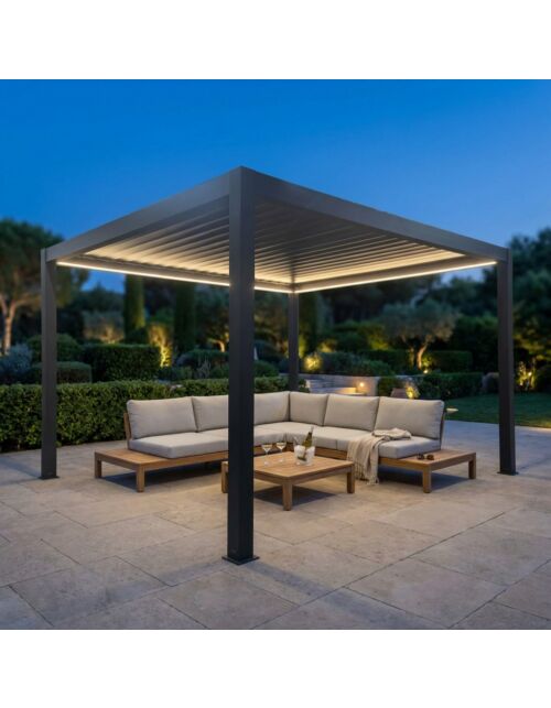 PERGOLA BIOCLIMATICA 3 X 4 MOTORIZZATA CON LED
