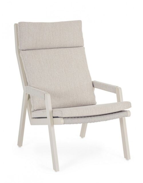 BIZZOTTO Poltrona da giardino EMERY MORNY WG25 con cuscini