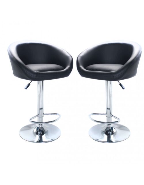Sgabello da bar MIKE in colore nero HF807122-NERO