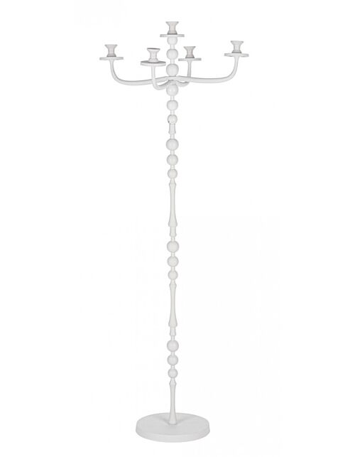 BIZZOTTO CANDELABRO RIDHI 5FUOCHI BIANCO H152