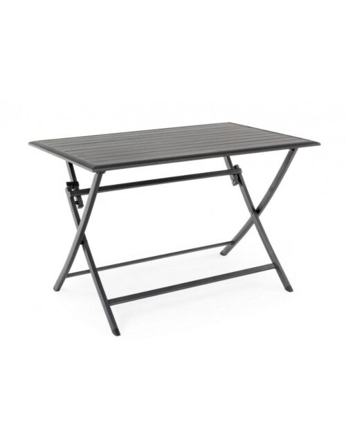 BIZZOTTO Tavolo pieghevole ELIN 110×70 antracite LH32