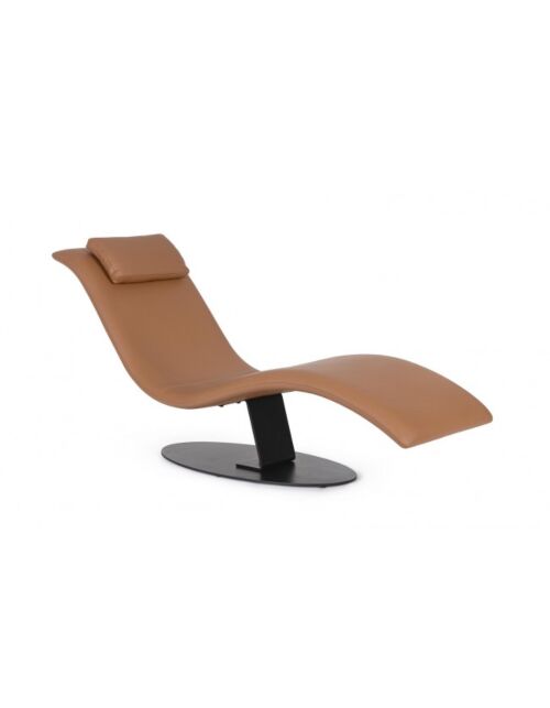 BIZZOTTO CHAISE LONGUE VERMONT PU COGNAC