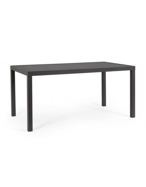 BIZZOTTO Tavolo da pranzo da giardino HILDE 150X80 antracite LH32