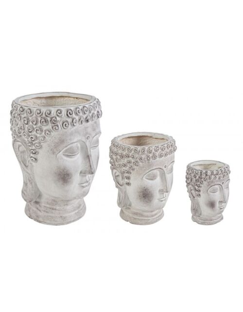 BIZZOTTO SET3 P.VASO TESTA BUDDHA