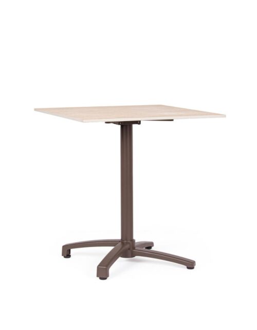 BIZZOTTO tavolo da giardino CLARET 70 × 70 chocos
