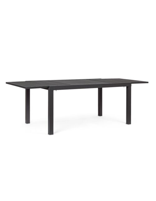 BIZZOTTO tavolo da pranzo da giardino allungabile HILDE 160–240 × 90 antracite