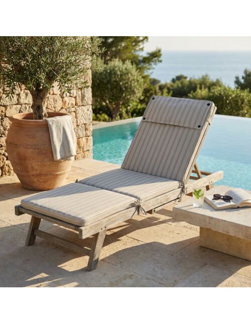 CUSCINO REAL STEAMER RIGHE TORTORA