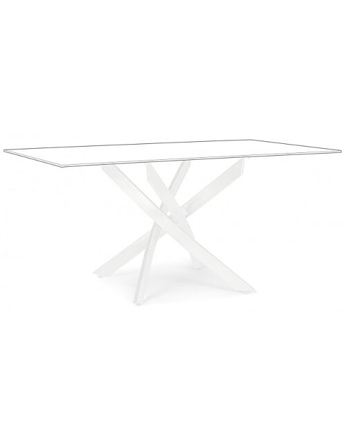 BIZZOTTO BASE TAVOLO GEORGE BIANCO 160X90