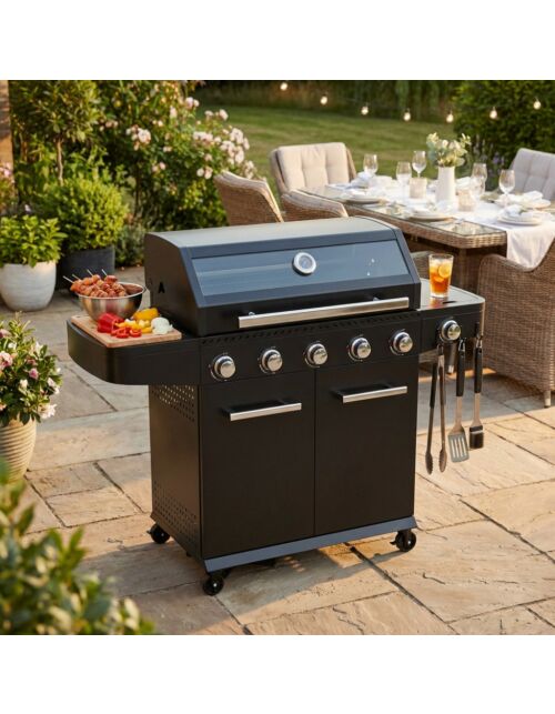 Barbecue MAINE 5 fuochi + 1 a gas