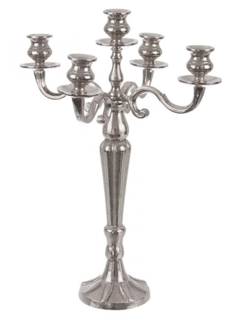 BIZZOTTO CANDELABRO LARYN 5FUOCHI ARGENTO H52