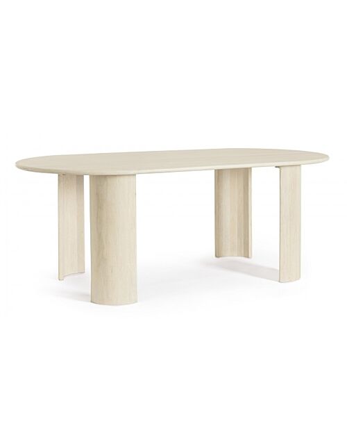 BIZZOTTO TAVOLO ORLANDO OVALE NAT 210X100