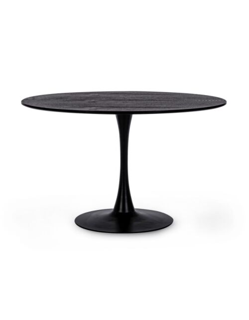 BIZZOTTO tavolo da pranzo rotondo BLOOM D120 nero