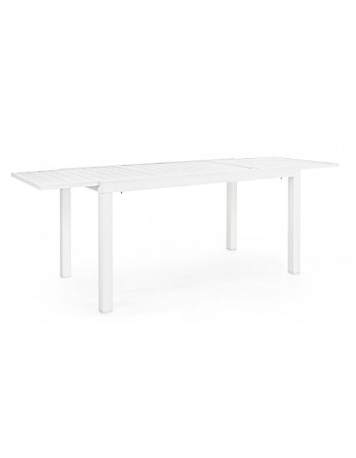 BIZZOTTO Tavolo da giardino allungabile HILDE 140-210X77 bianco LD30