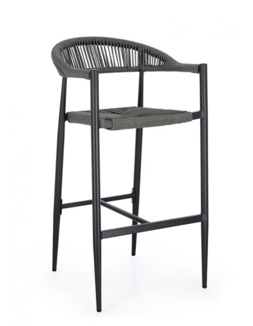 BIZZOTTO Sgabello bar JANDIA antracite/grigio