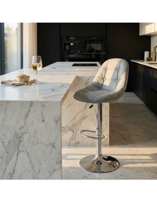 Sgabello da bar FLYNN in colore grigio HF807282-GREY