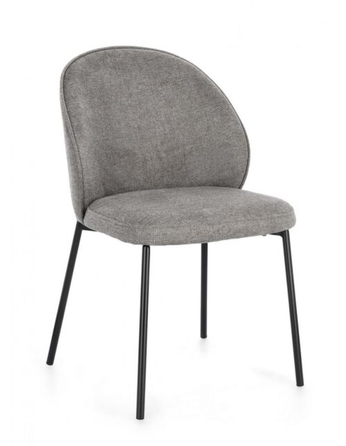 BIZZOTTO SEDIA WENDY NERO/GRIGIO SCURO