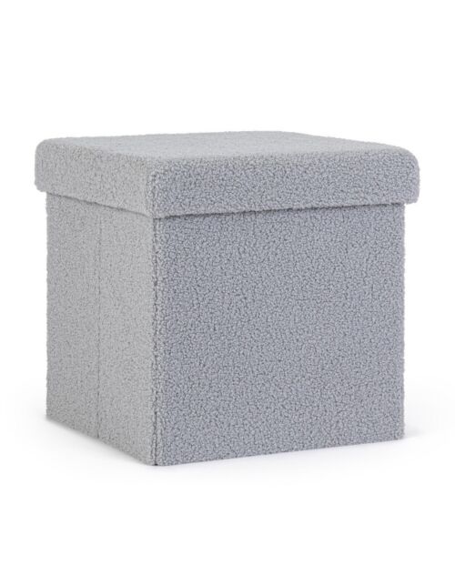 BIZZOTTO pouf contenitore  JORIS boucle grigio