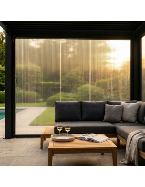 LATERALE PER LATO DA 3 M PERGOLA BIOCLIMATICA PVC