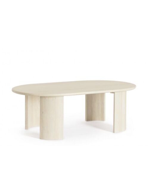 BIZZOTTO TAVOLINO ORLANDO OVALE NAT 130X80