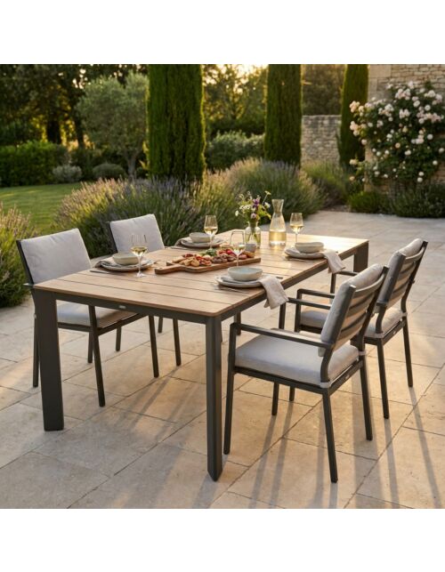 TAVOLO SACRAMENTO 215/280 X 100 EFFETTO LEGNO