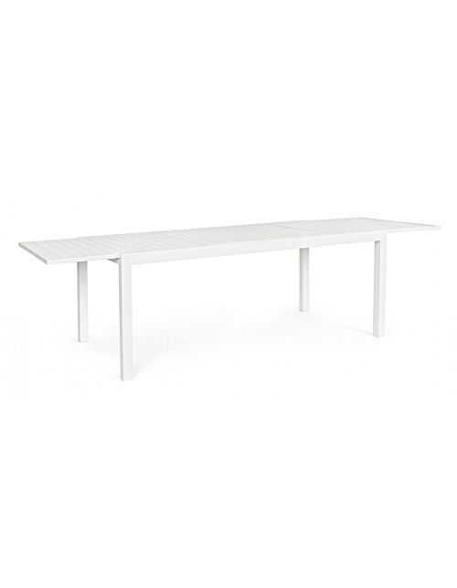 BIZZOTTO Tavolo da giardino allungabile HILDE 200-300X100 bianco LD30