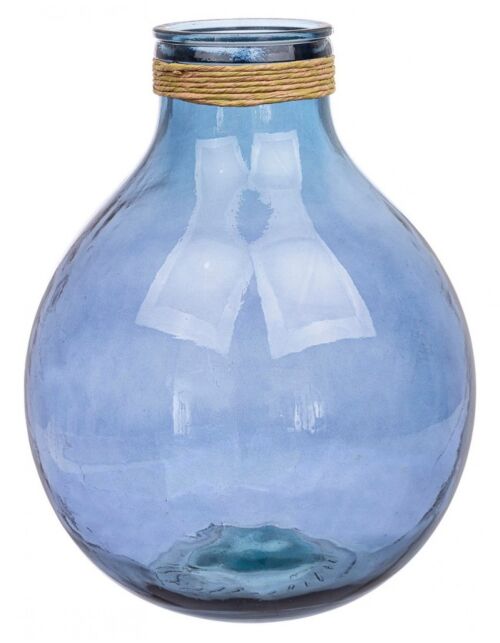 BIZZOTTO VASO VT ROTANG BLU COBALTO H47,5