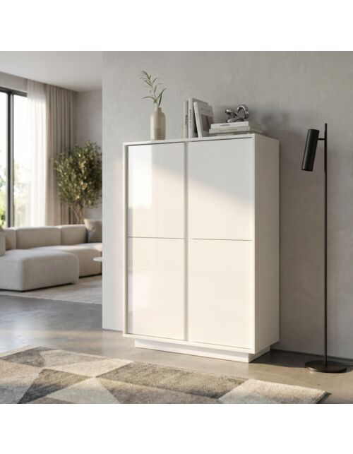 20 90 00 - 04 MOBILE CONTENITORE 4 ANTE BIANCO LUCIDO ULISSE